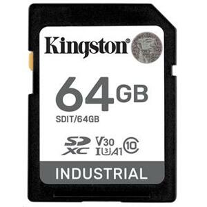 Kingston paměťová karta 64GB Industriální SDHC UHS-I C10; SDIT/64GB