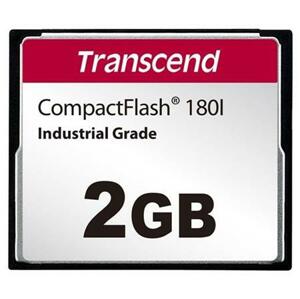 Transcend 2GB INDUSTRIAL TEMP CF180I CF CARD, (MLC) paměťová karta (SLC mode), 85MB s R, 70MB s W; TS2GCF180I