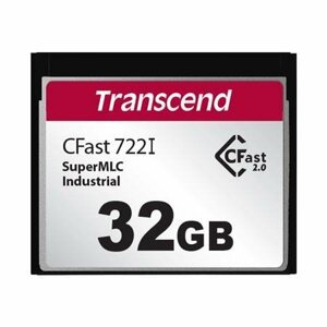 Transcend 32GB INDUSTRIAL TEMP CFAST CFX722I (MLC) paměťová karta (SLC mode), 510MB s R, 355MB s; TS32GCFX722I