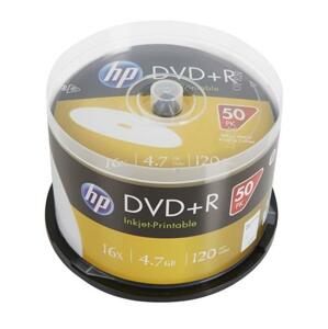 HP DVD+R 4,7 GB (120min) 16x Inkjet Printable 50-cake; 69320