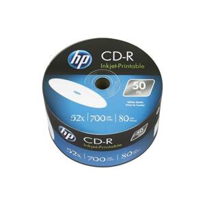 HP CD-R 700MB (80min) 52x Inkjet Printable 50-spindl Bulk; 69301