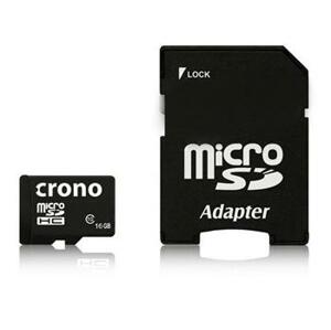 Crono microSDHC 16GB Class 10 + SD adaptér; CRC1/16GB