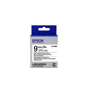 Epson Label Cartridge LK-3WBW, Black white 9mm; C53S653007