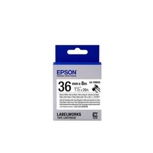 Epson Label Cartridge LK-7WBVS black on white cable tape, 36mm; C53S657014