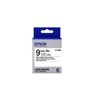 Epson Label Cartridge Standard LK-3WBN Standard Black White 9mm (9m); C53S653003