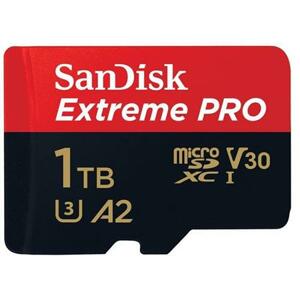 SanDisk Extreme Pro microSDXC 1 TB UHS-I U3, Class 10 + Adaptér; SDSQXCD-1T00-GN6MA