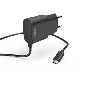 Hama síťová nabíječka s kabelem, USB-C, 2,4 A, 1 m; 201618
