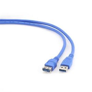 GEMBIRD kabel prodlužovací USB 3.0 A - A, 1.8m CCP-USB3-AMAF-6, modrý; CCP-USB3-AMAF-6
