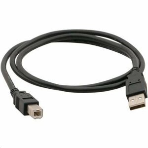 Kabel C-TECH USB A-B 1,8m 2.0, černý; CB-USB2AB-18-B