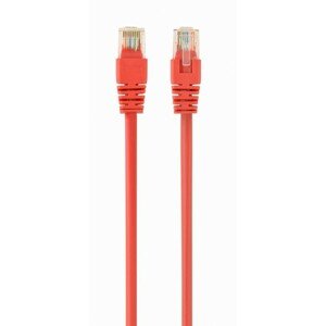 GEMBIRD Patch kabel RJ45, cat. 5e, UTP, 0.25m, červený; PP12-0.25M/R