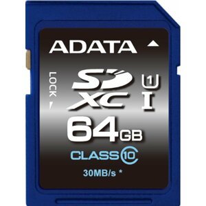 ADATA SDXC Premier 64GB UHS-I; ASDX64GUICL10-R