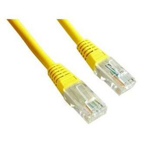 GEMBIRD Eth Patch kabel c5e UTP 0.5m, žlutý; PP12-0.5M/Y